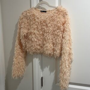 Zara Textured Cream Sweater